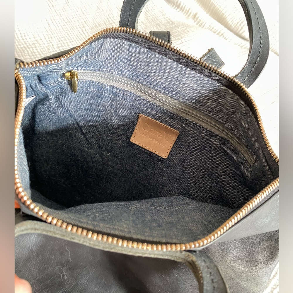 Clare V Marcelle Black Leather Backpack Bag - Picture 5 of 12